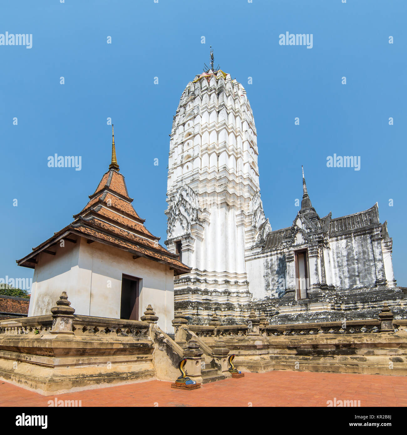 Die prang im Wat Phutthaisawan, Ayutthaya, Thailand Stockfoto