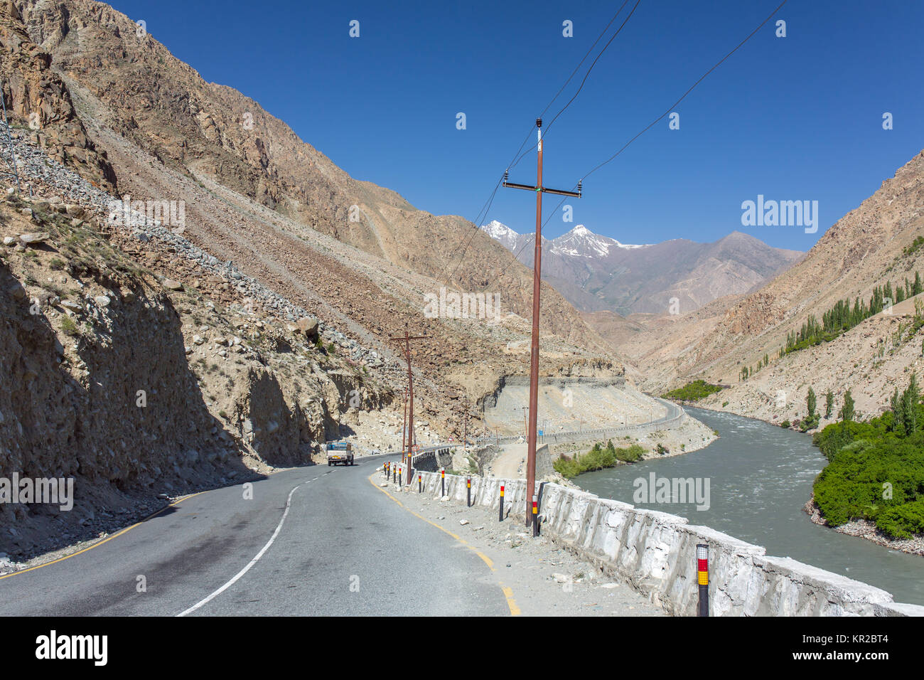 Srinagar - Kargil Straße im Staat Jammu und Kaschmir im nördlichen Indien Stockfoto