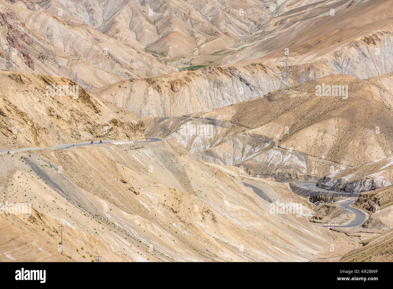 Namikala Pass auf dem Weg von Srinagar und Leh in Jammu und Kaschmir, Indien Stockfoto