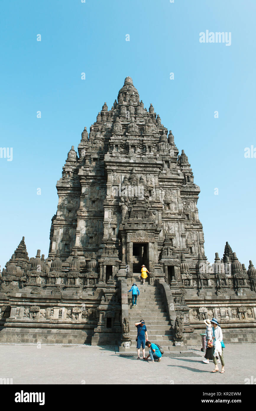 Stupa, Hindu Tempel Prambanan, Yogyakarta, Java, Indonesien Stockfoto