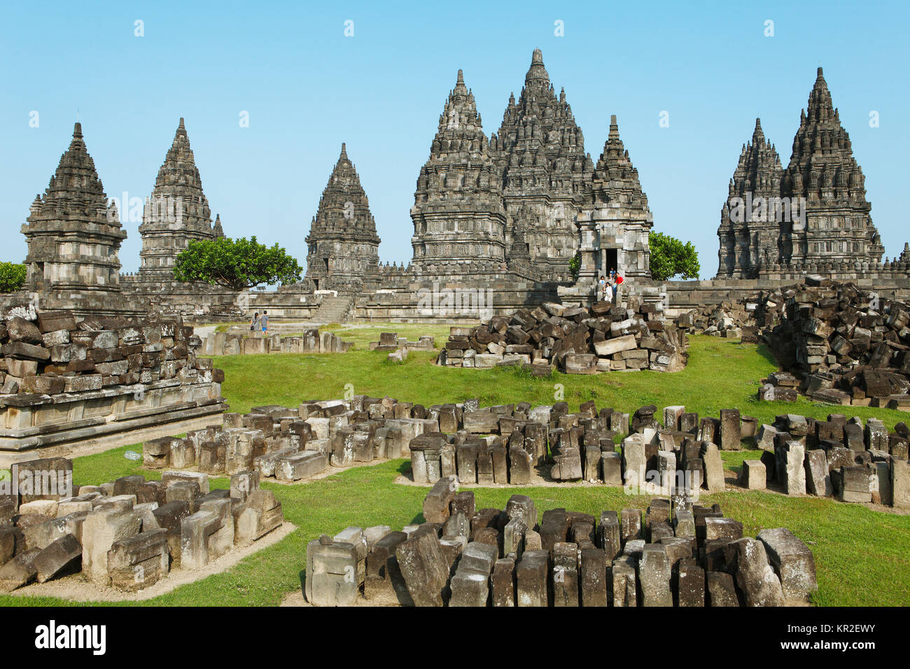 Hindu Tempel Prambanan, Yogyakarta, Java, Indonesien Stockfoto
