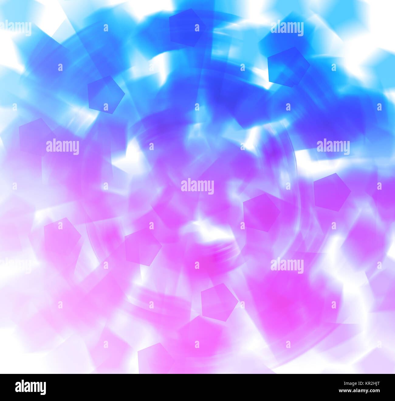 Blau und rosa Formen abstrakte Explosion Hintergrund Stockfoto