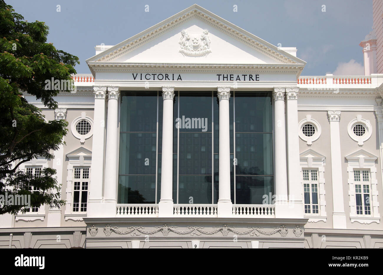 Victoria Theater und Konzerthalle in Singapur Stockfoto