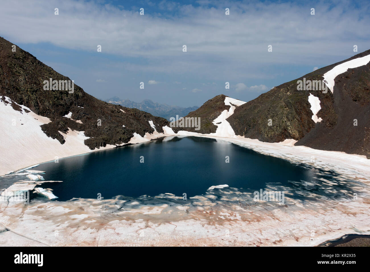 Ibón de Tebarray Tebarray (Bergsee). Piedrafita. Pyrenäen. Aragón. Spanien Stockfoto