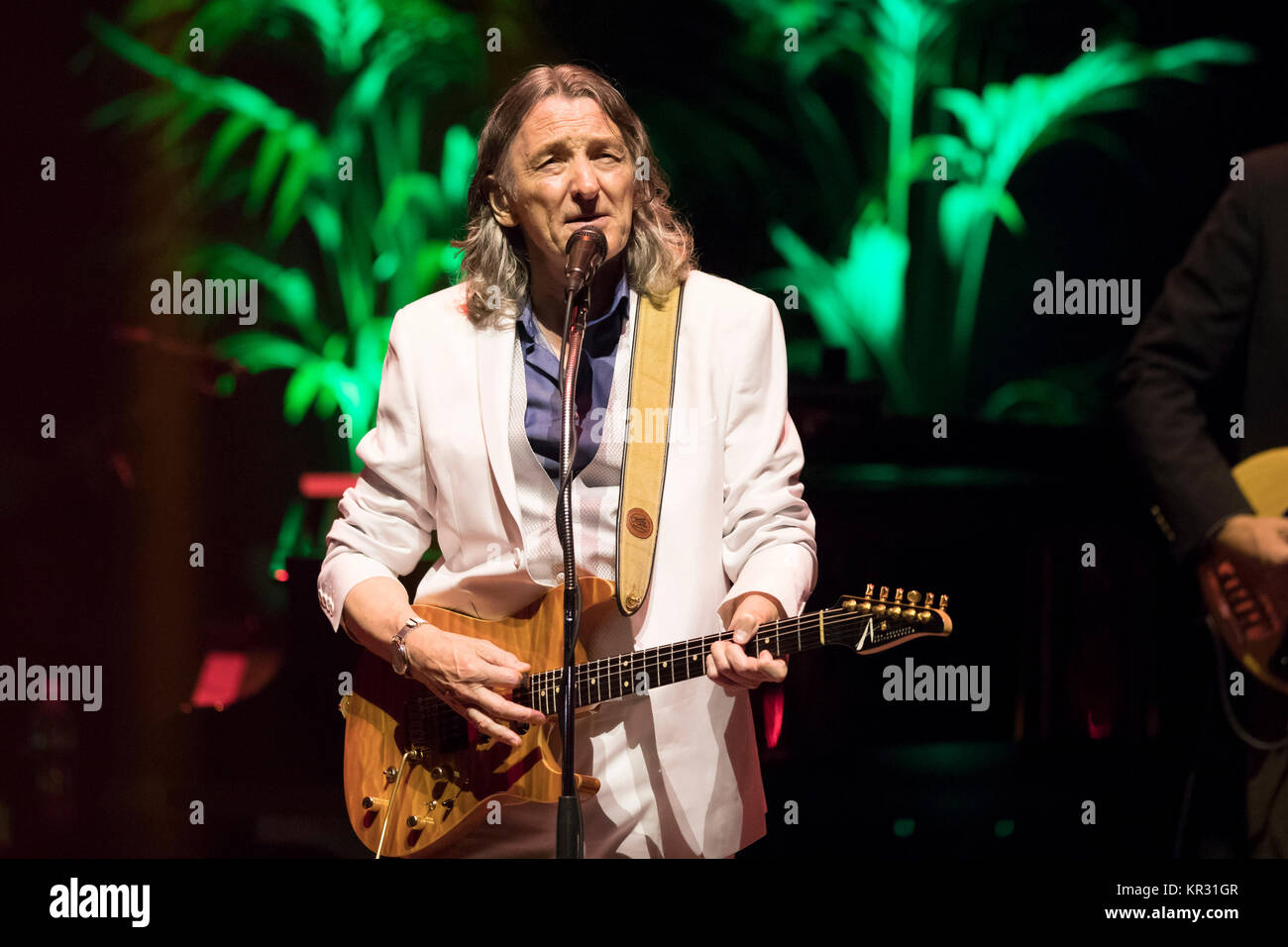 Roger Hodgson auf der Bühne anlässlich eines Konzerts im Monte Carlo Sporting Sommerfest auf 2017/08/10 Stockfoto