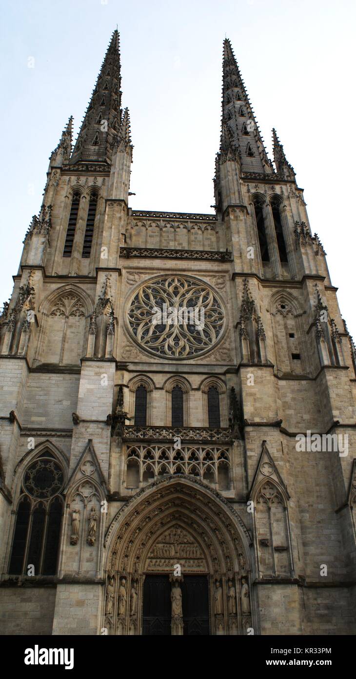 Bordeaux, gotische Kathedrale in Frankreich Stockfoto