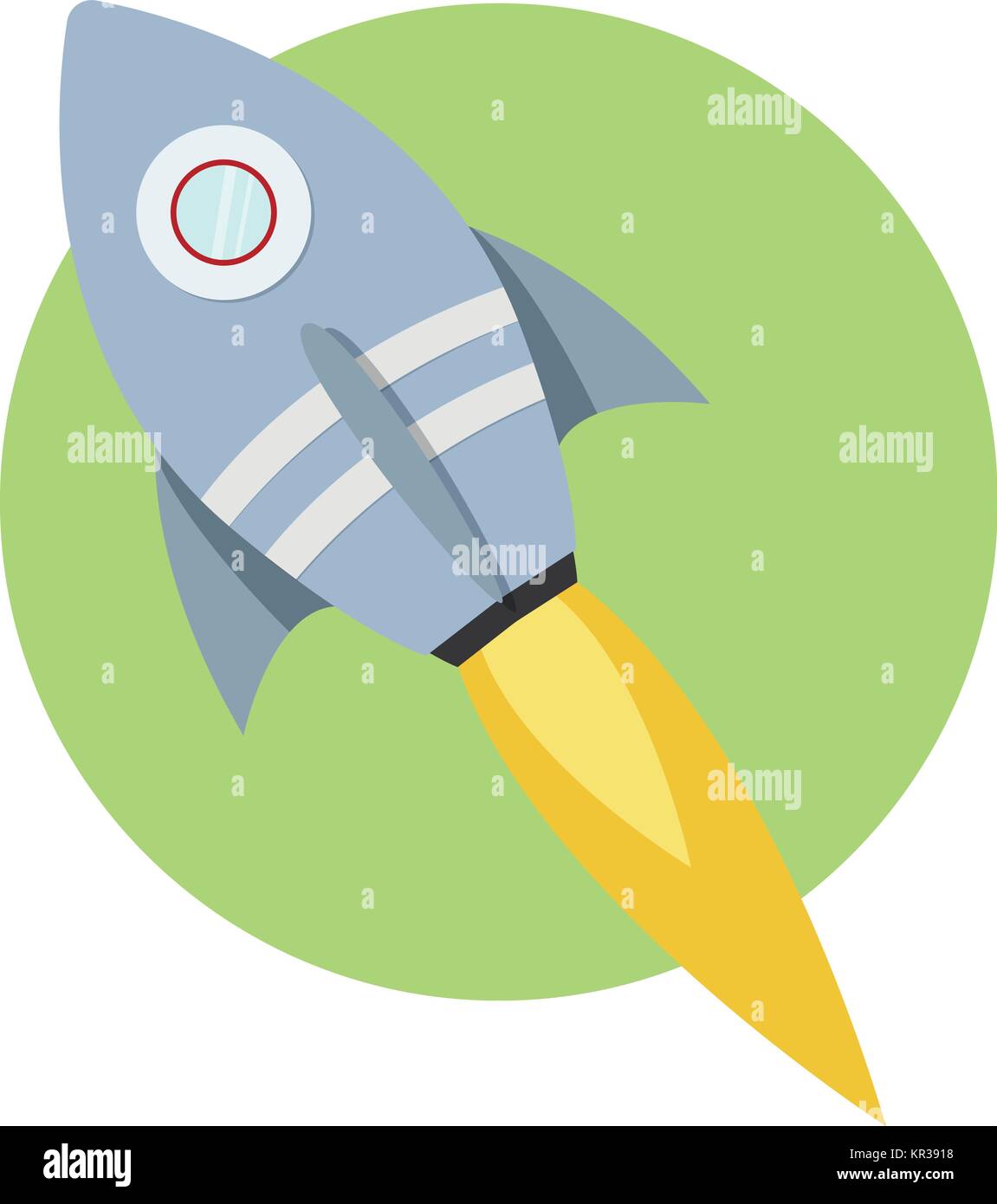 Space Rocket Launch, Startup kreative Idee, Rakete, Hintergrund, Vector Illustration Stock Vektor