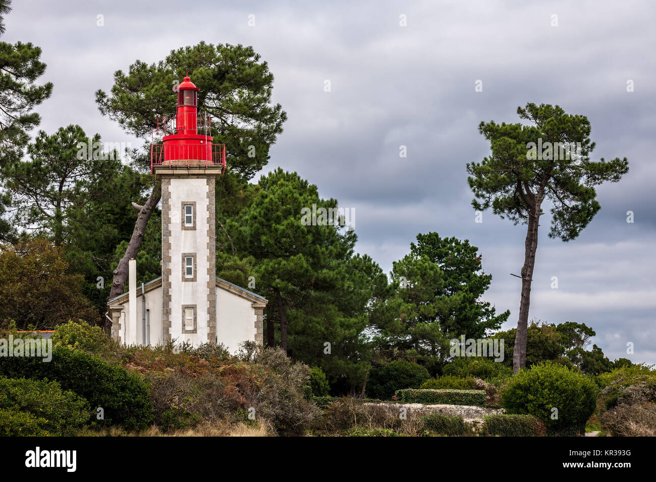 Leuchtturm, sainte-marine Sainte-Marine, Frankreich (Le Phare De, Sainte-Marine Sainte-Marine, Frankreich) Stockfoto
