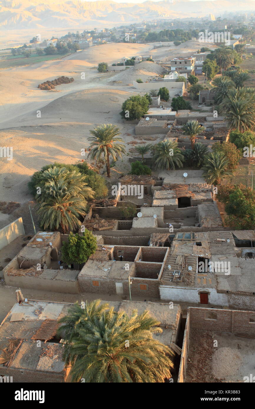 Dörfer in der Nähe von Assuan in Ägypten Stockfoto