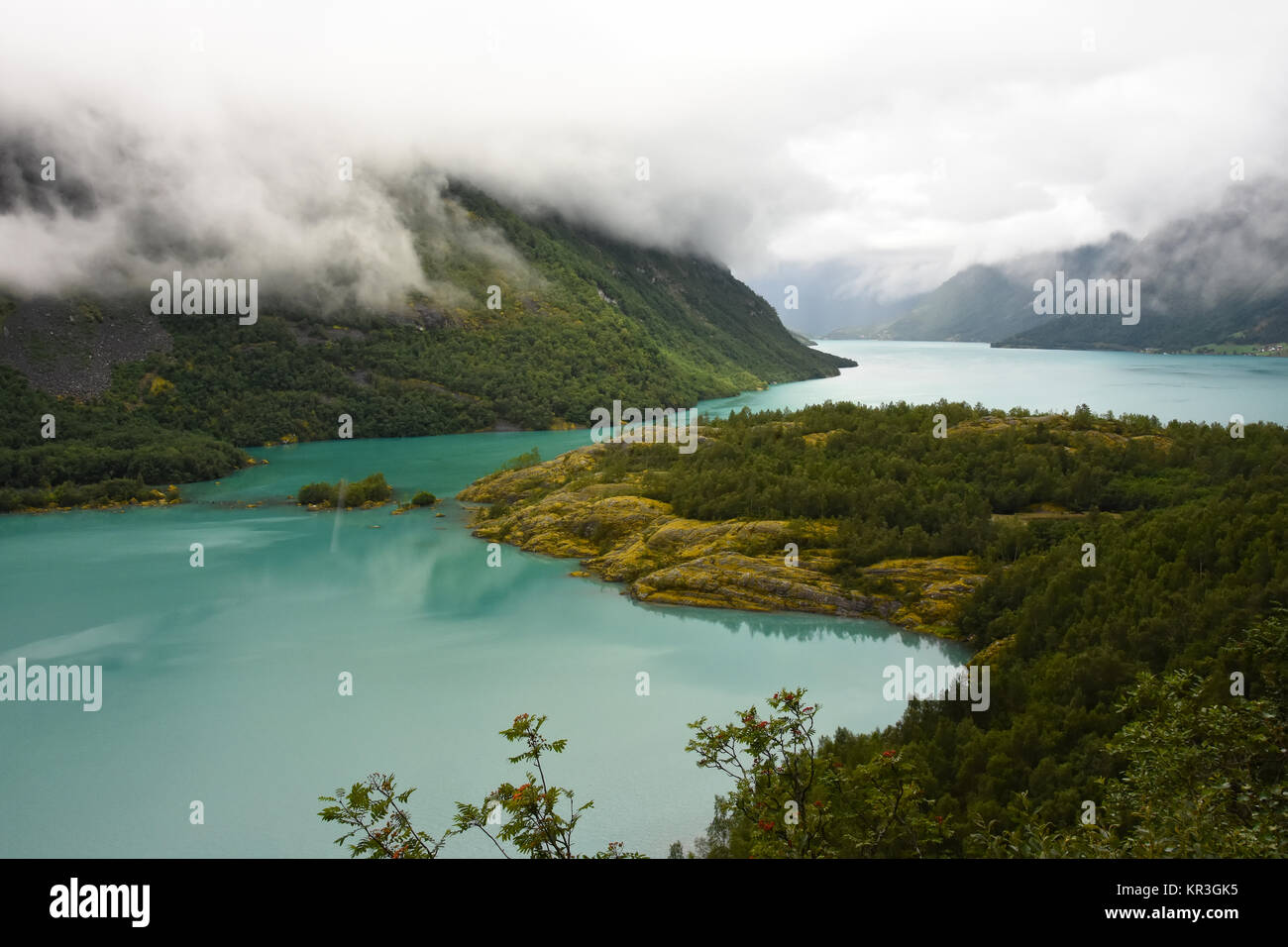 Glacier Lake, Norwegen Stockfoto