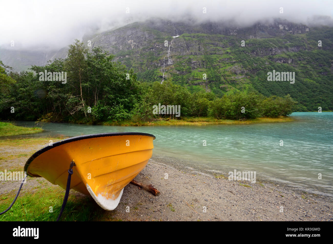 Glacier Lake, Norwegen Stockfoto