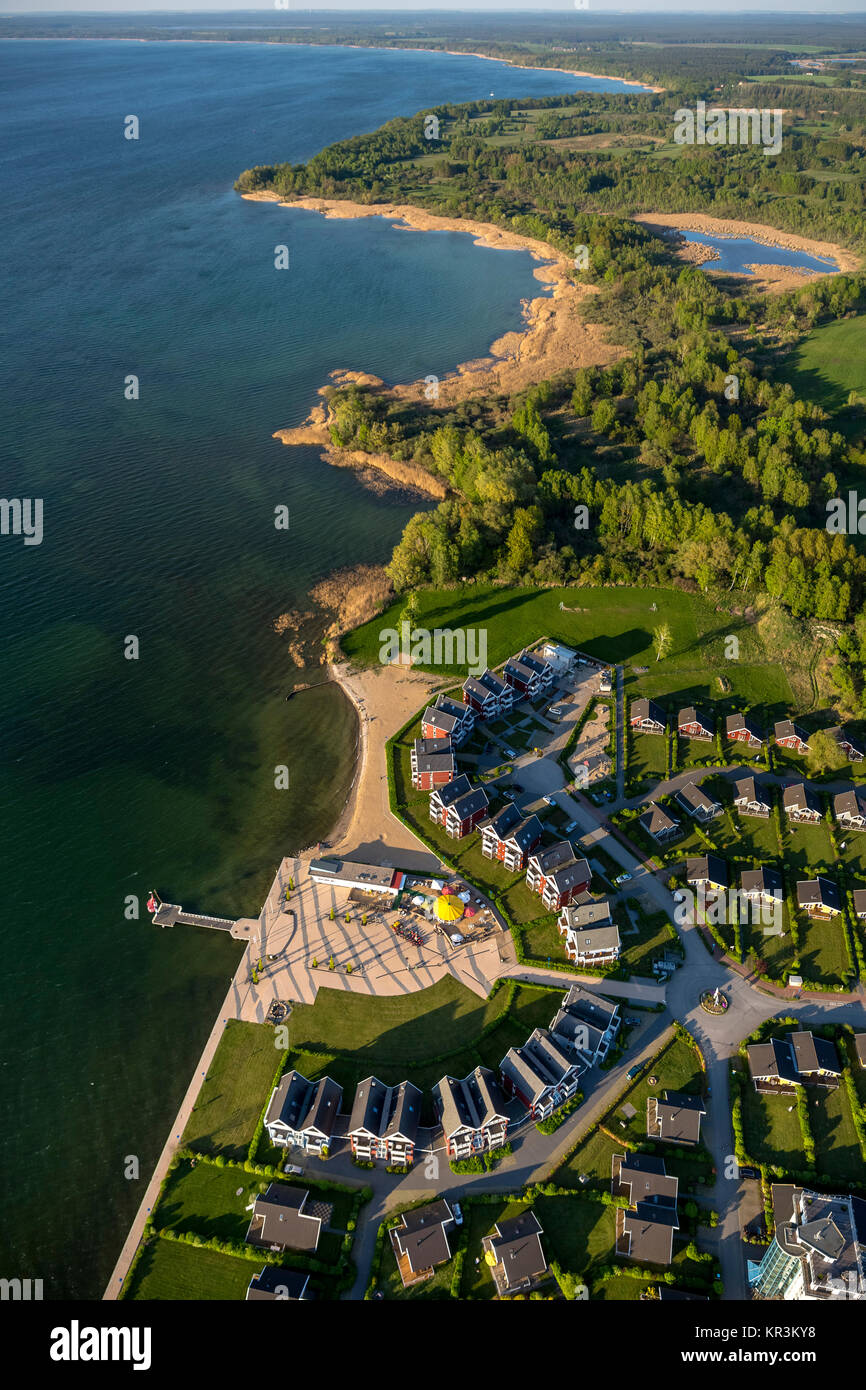 Rechlin mit Marina und Claassee und Müritz, Rechlin, Mecklenburgische Seenplatte, Mecklenburger ...