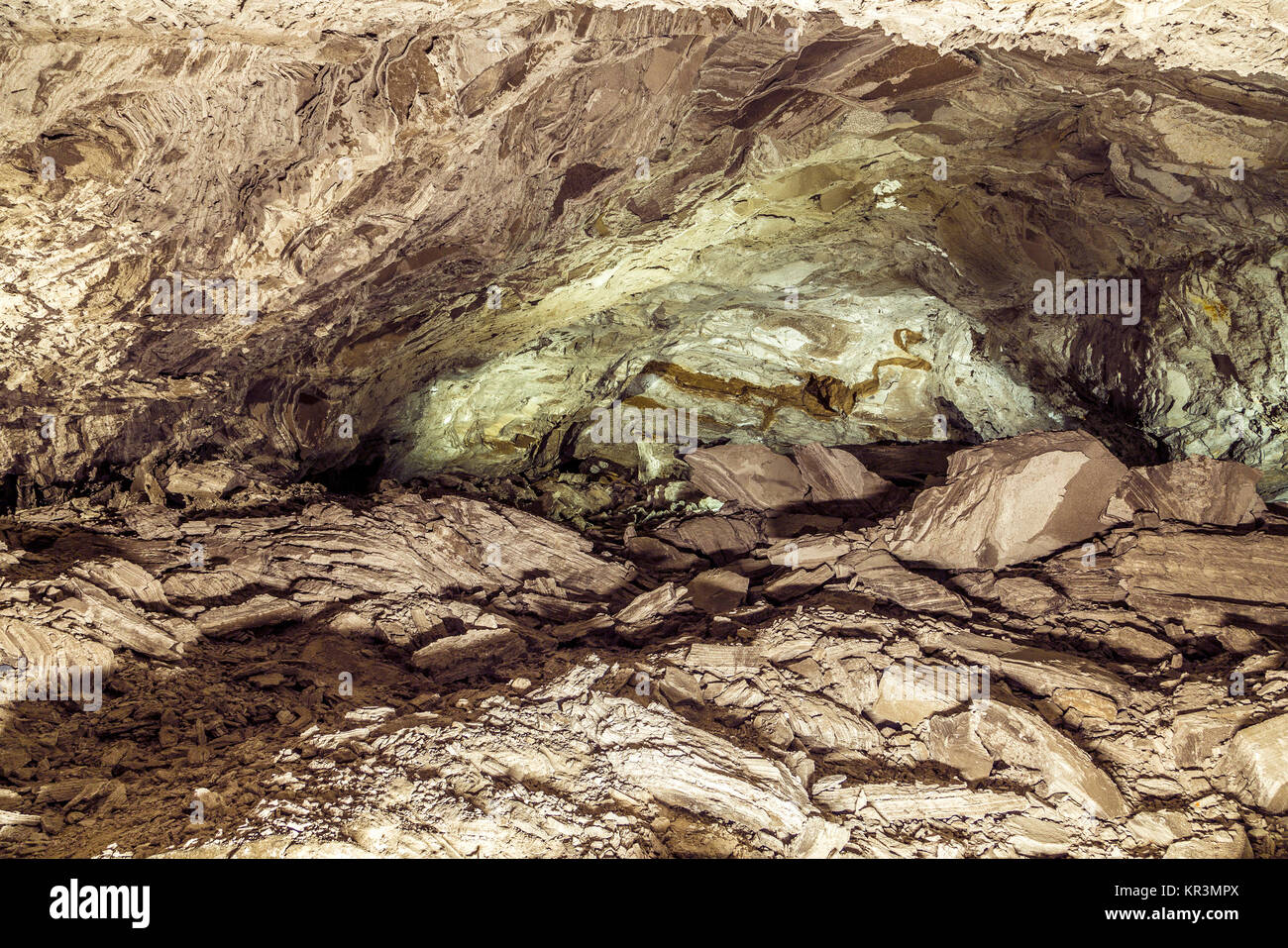 Berühmte Barbarossahöhle in Thüringen, Kyffhaeuser land Stockfoto