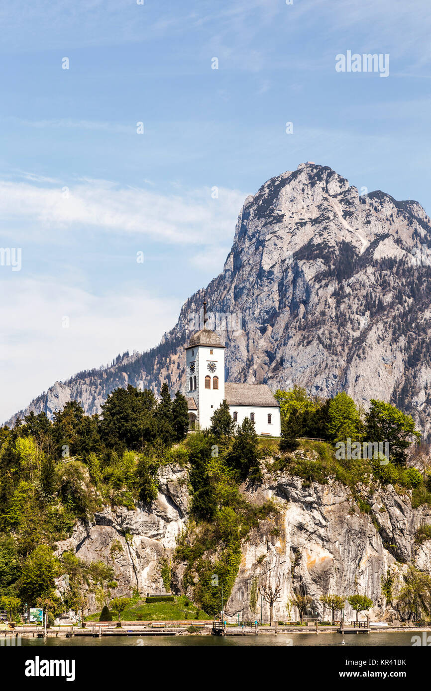 Blick auf die berühmten John Kirche in Traunkirchen Stockfoto