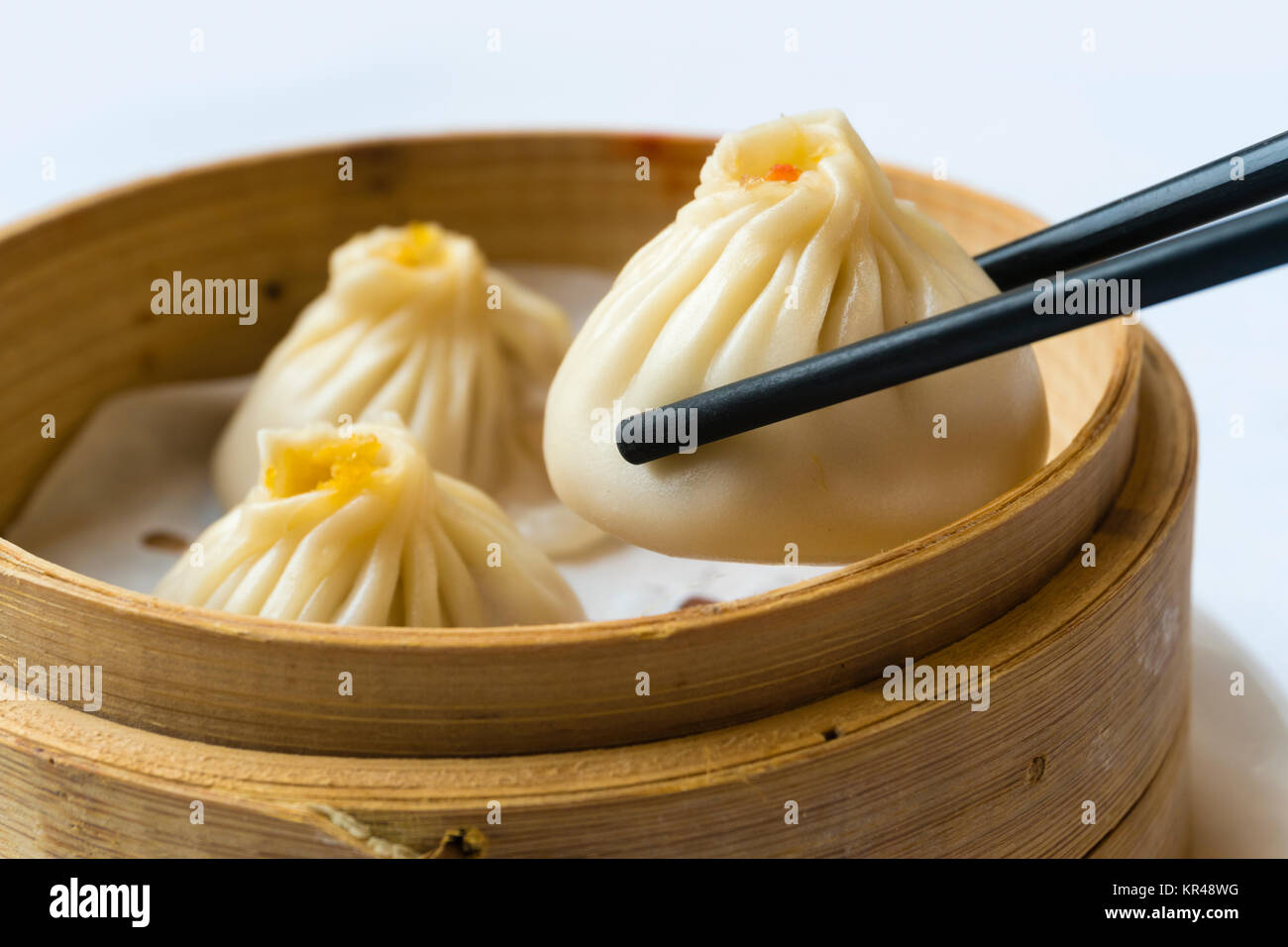 Traditionelle Shanghai knödel, auch als xiaolongbao Stockfoto