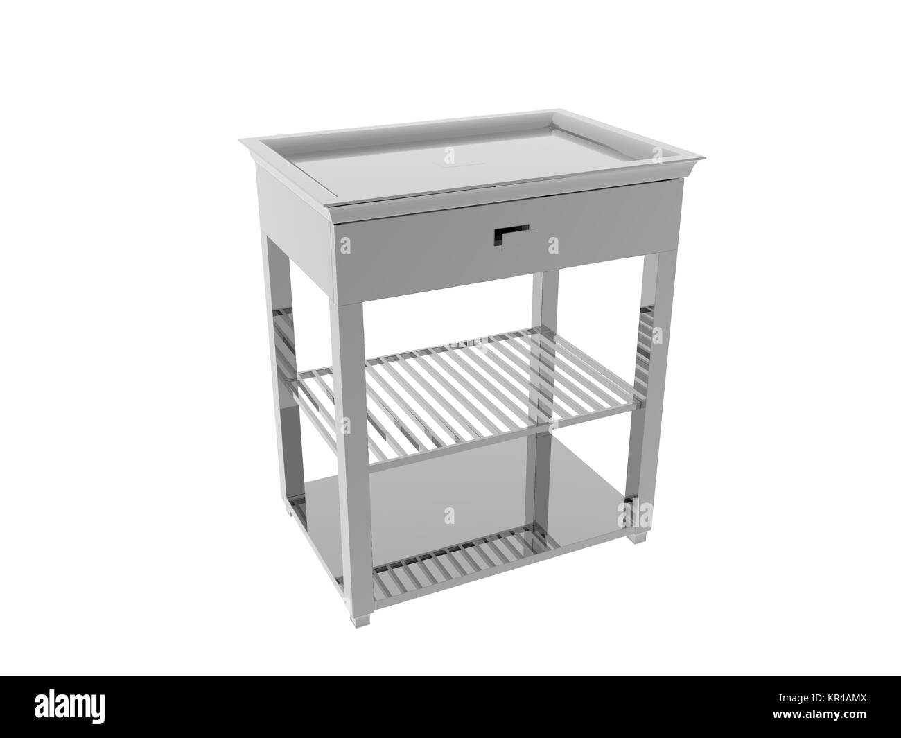 Holzschrank ausgenommen Stockfoto