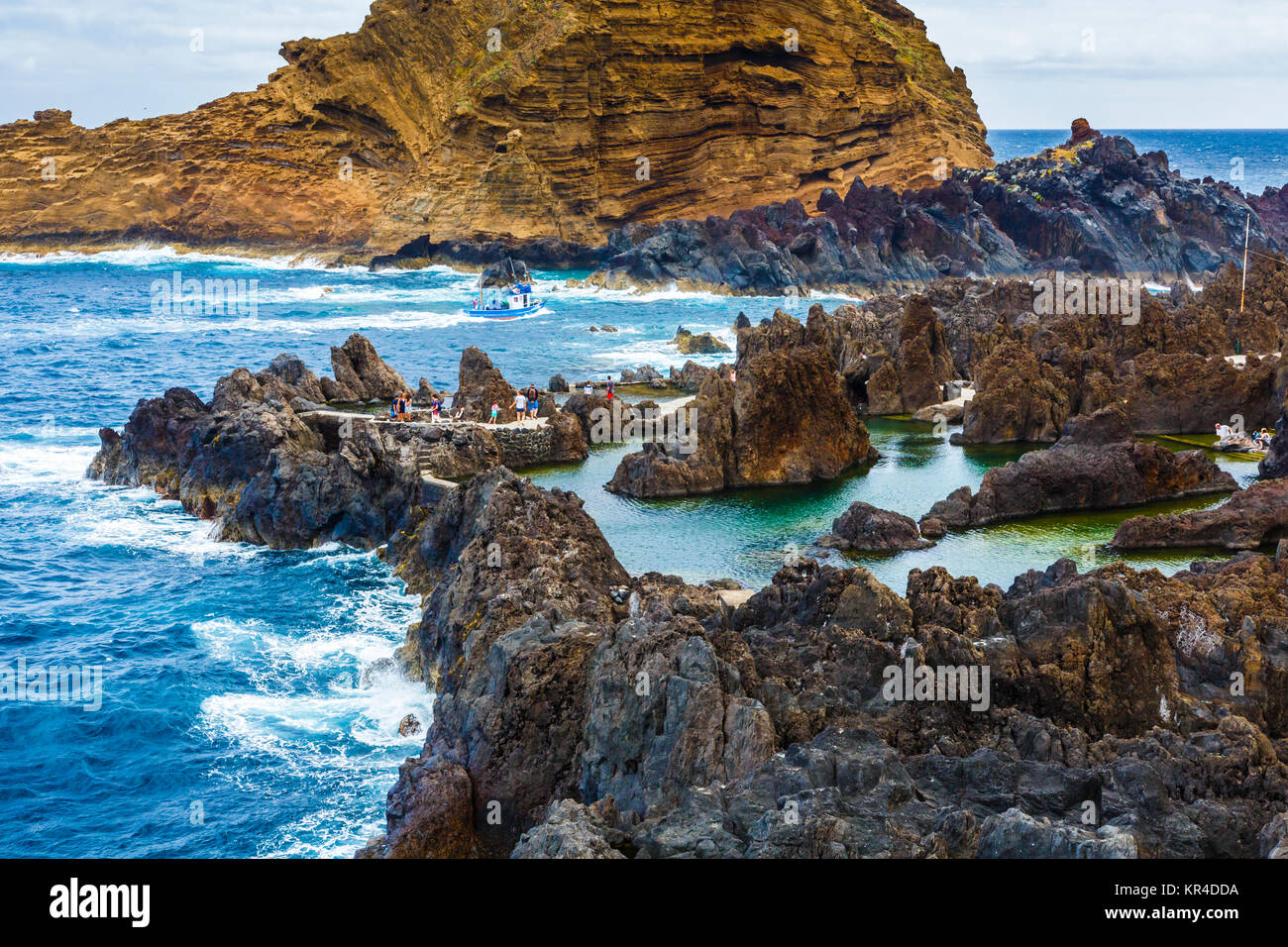 Küstenlandschaft. Stockfoto