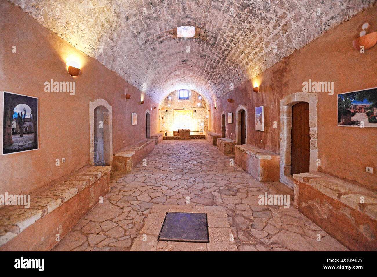Arkadi Kloster entstand im Jahre 1587 auf der Insel Kreta, Griechenland Stockfoto