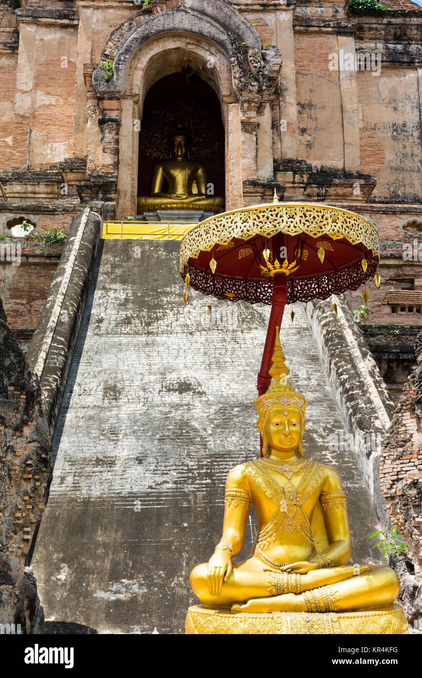 Wat Chedi Luang in Chiang Mai, Thailand Stockfoto