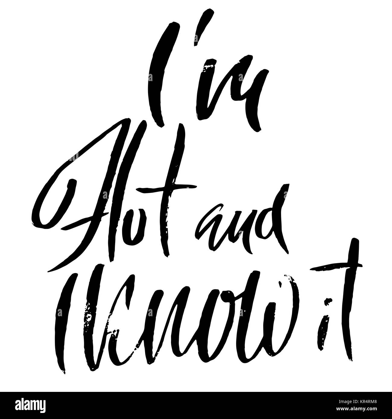 Hand Vektor Schriftzug. Motivation Moderne trockenen Pinsel