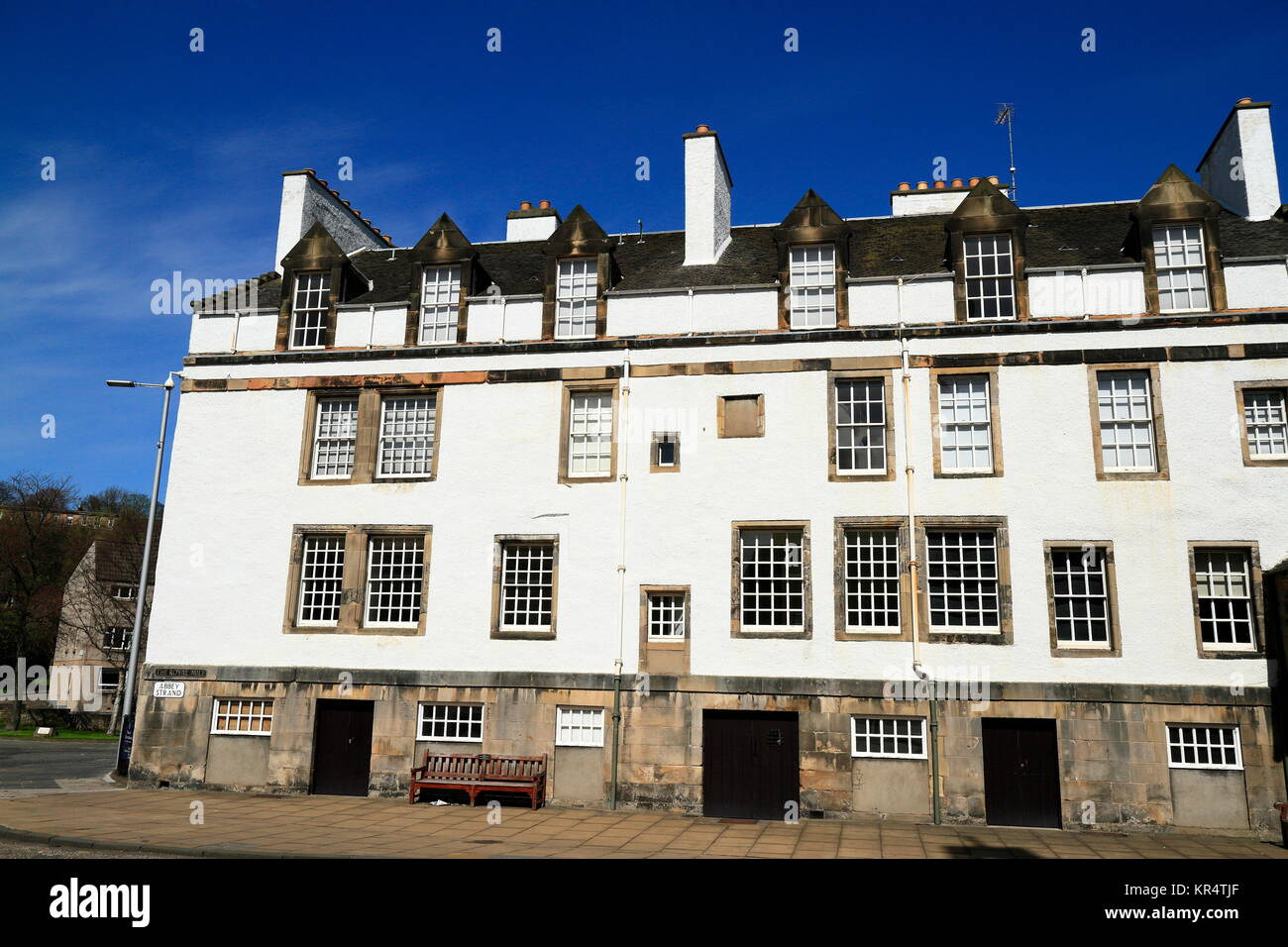 Aufbauend auf dem Palace of Holyroodhouse in Edinburgh - Schottland Stockfoto