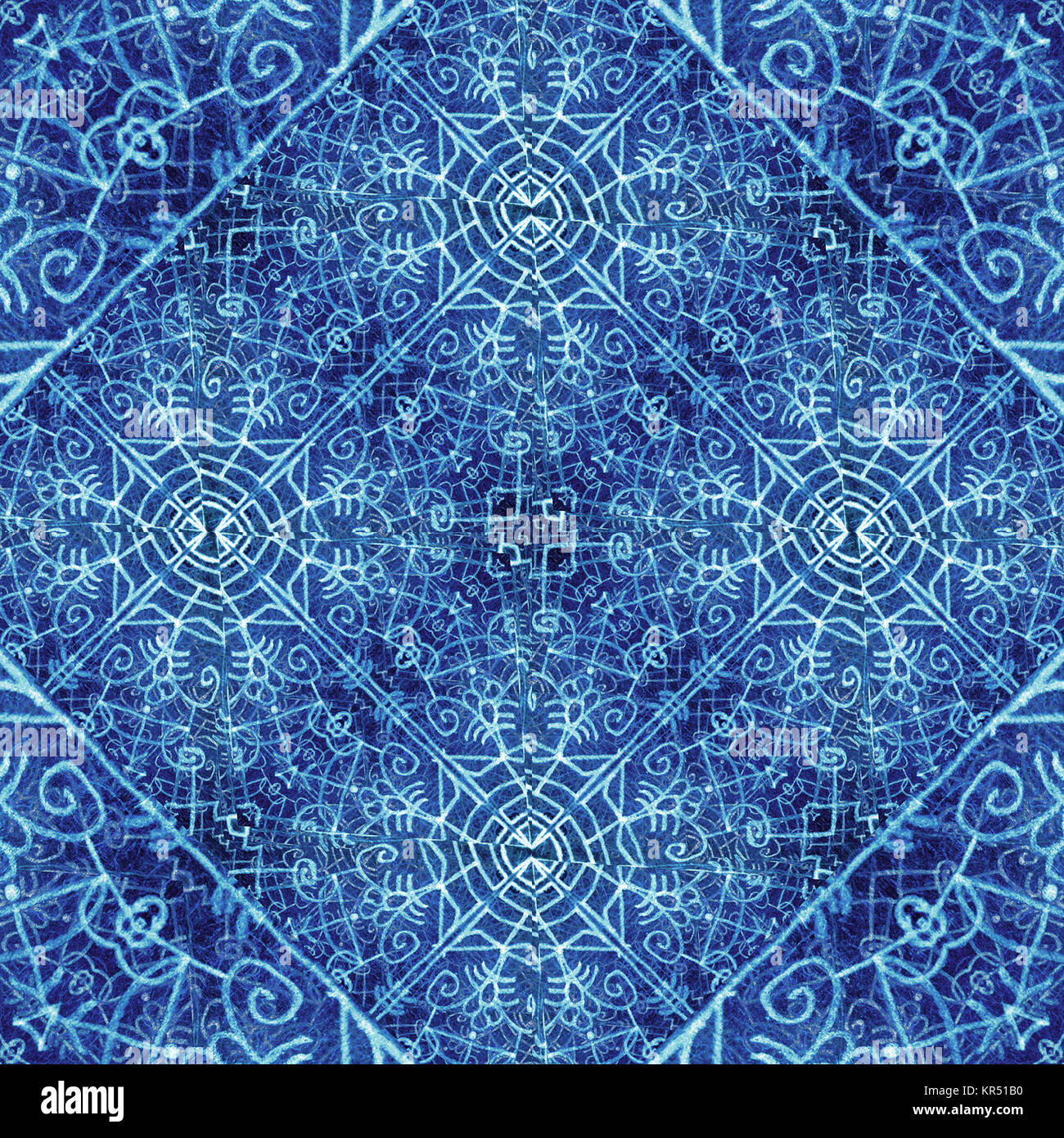 Heilige reich verzierten Tribal Muster Stockfoto