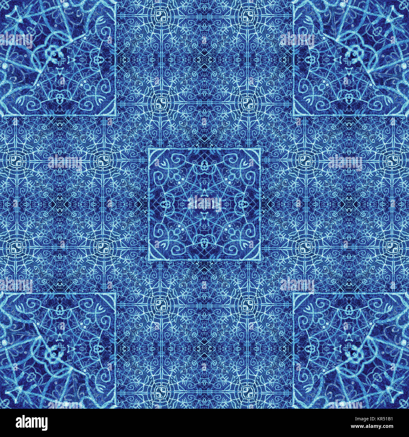 Heilige reich verzierten Tribal Muster Stockfoto