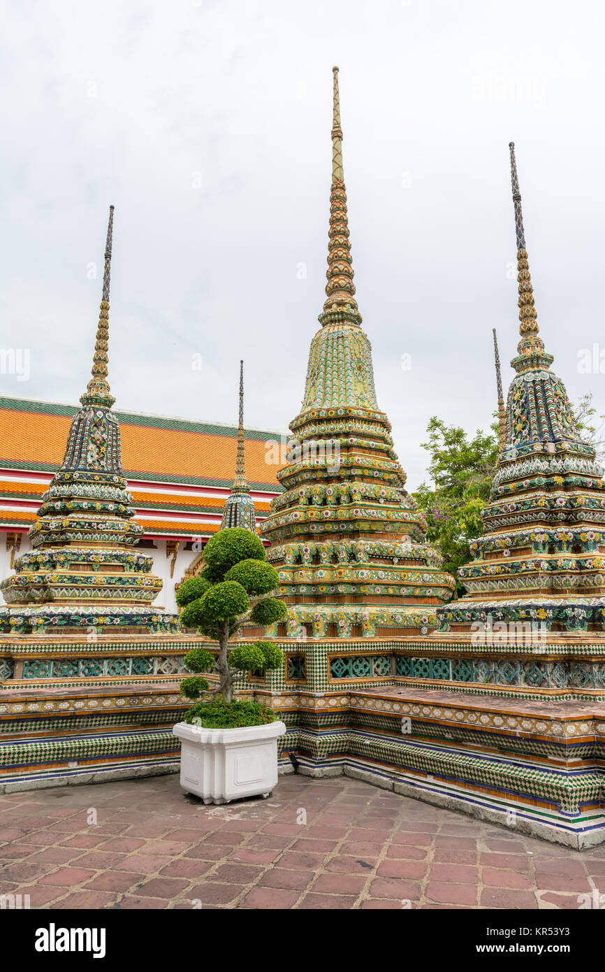 Berühmten Wat Pho in Bangkok, Thailand Stockfoto