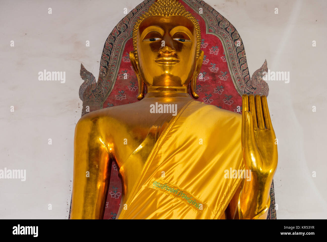 Buddha Statue am berühmten Wat Pho in Bangkok, Thailand Stockfoto