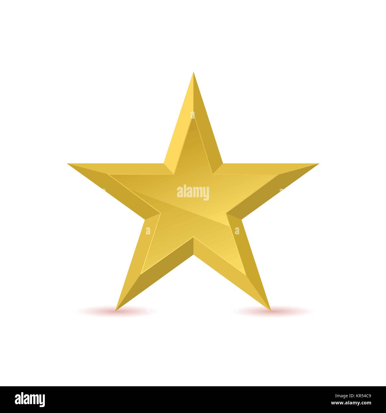 Golden Star Emblem Stock Vektor