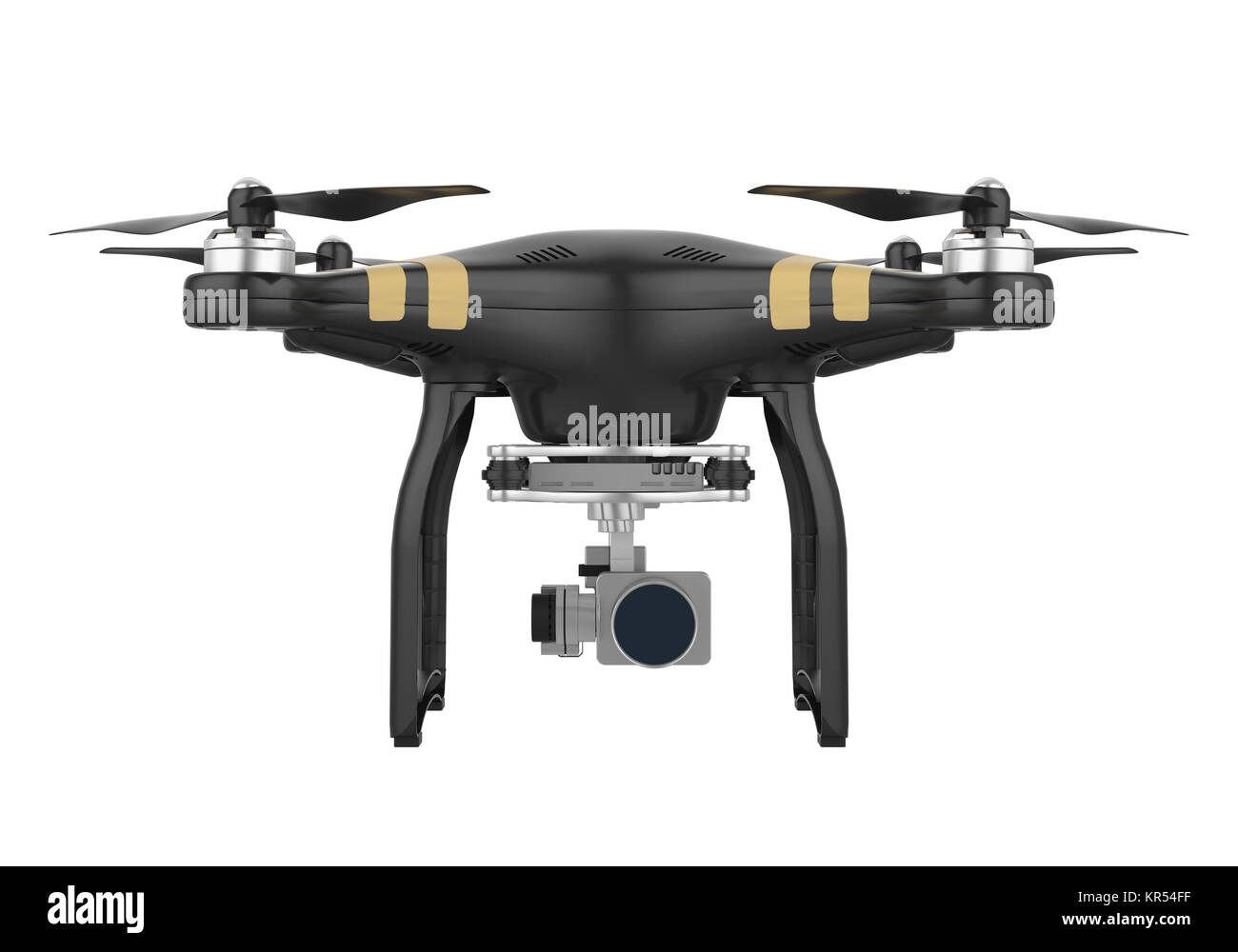 Drone mit Kamera isoliert Stockfoto