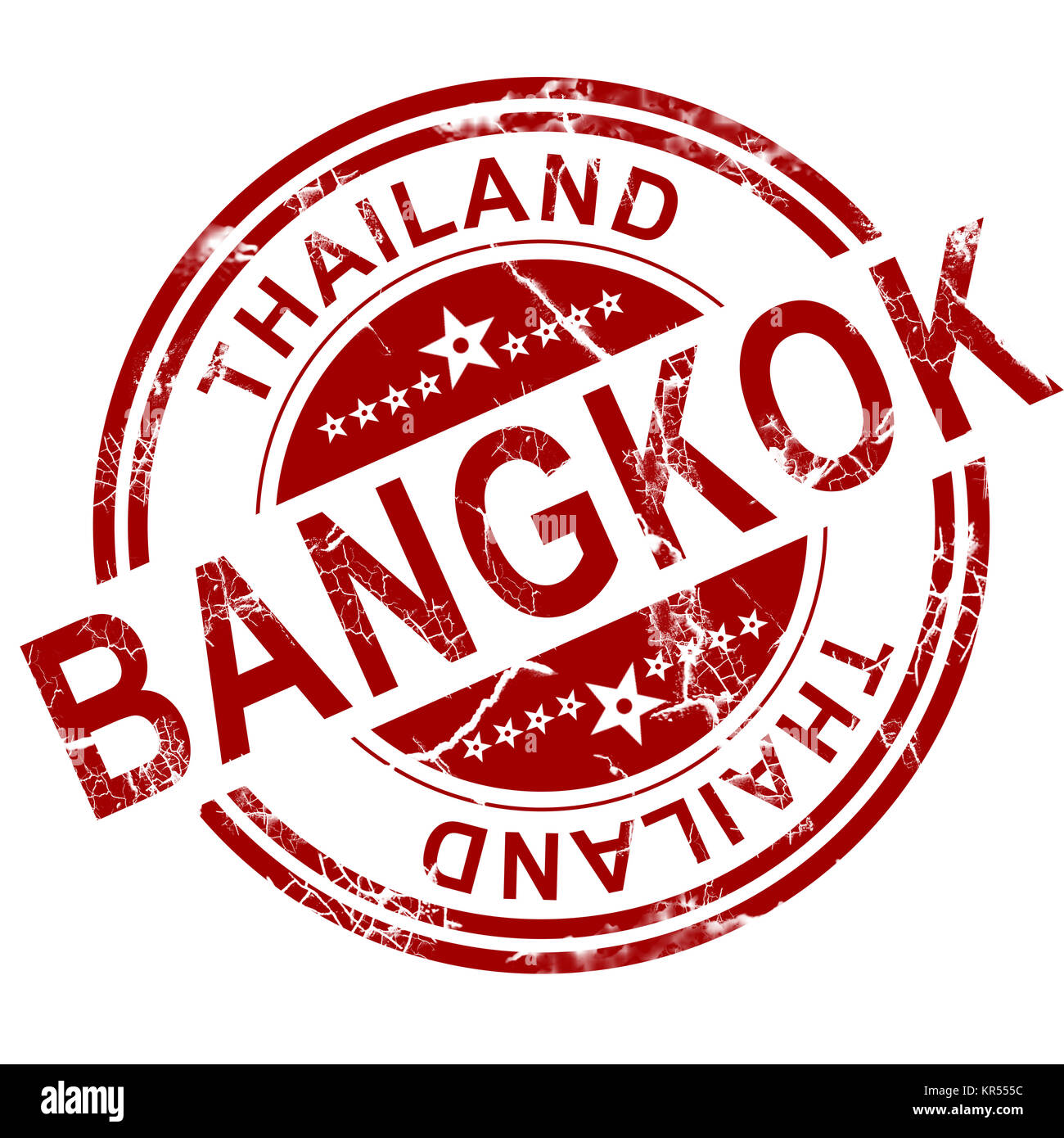 Red Bangkok Stempel Stockfoto