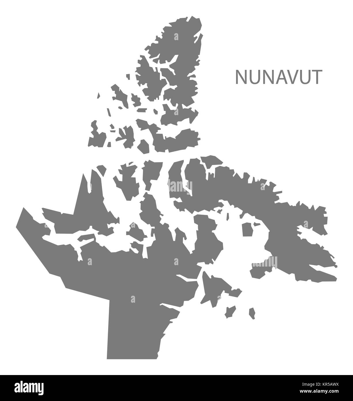 Nunavut map SchwarzweißStockfotos und bilder Alamy