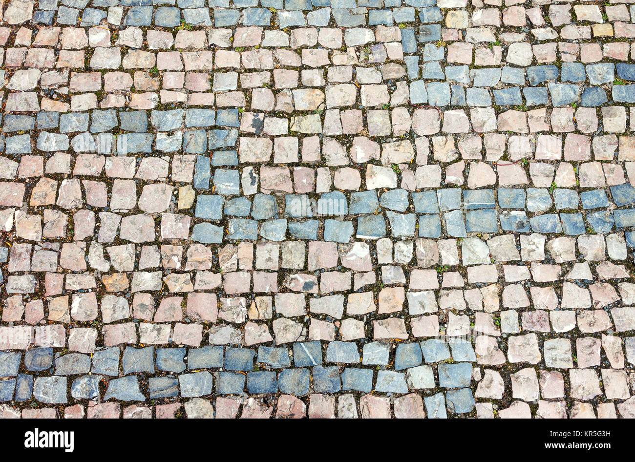 Cobblestone Hintergrund Textur Stockfoto