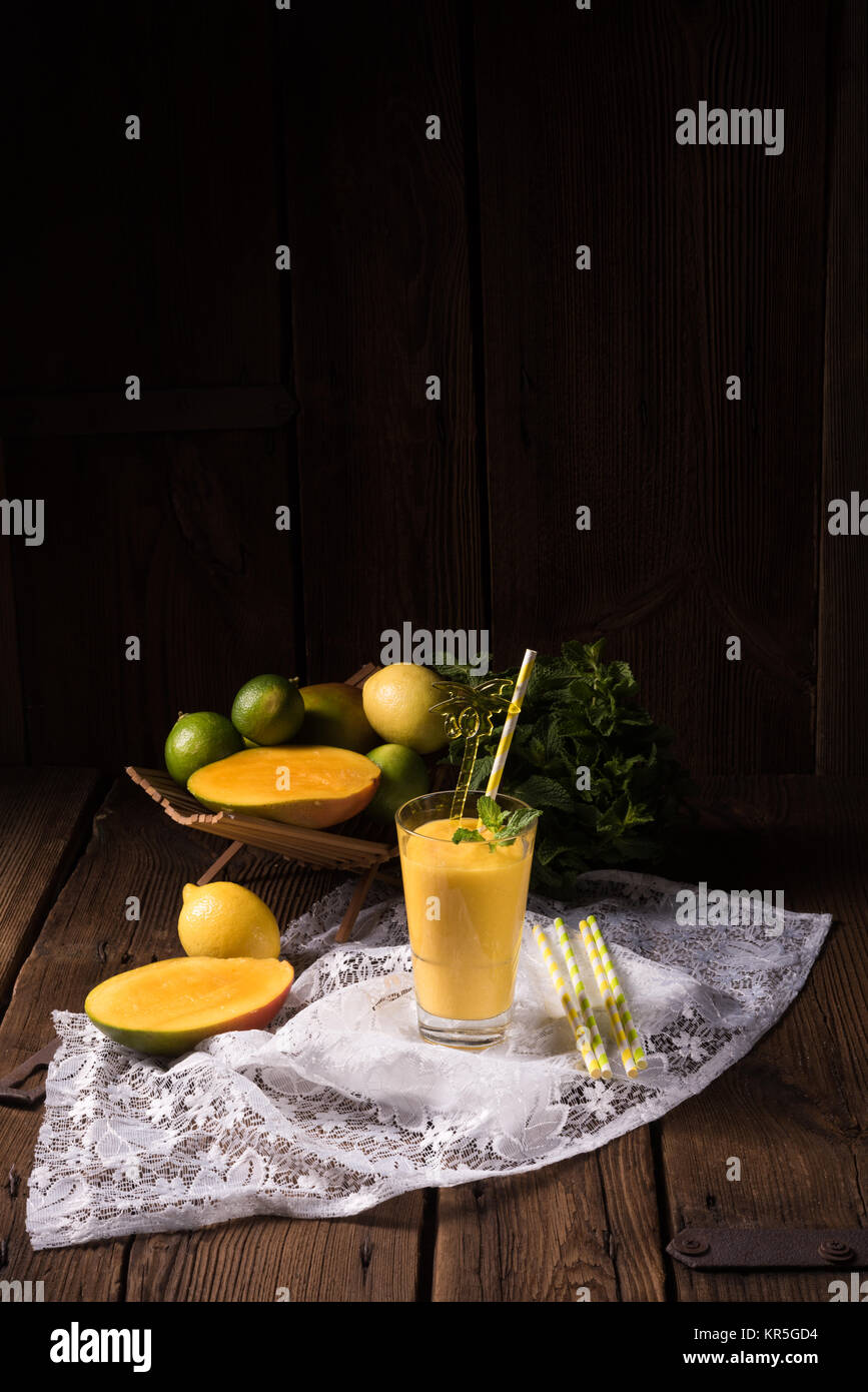 Mango-smoothie Stockfoto