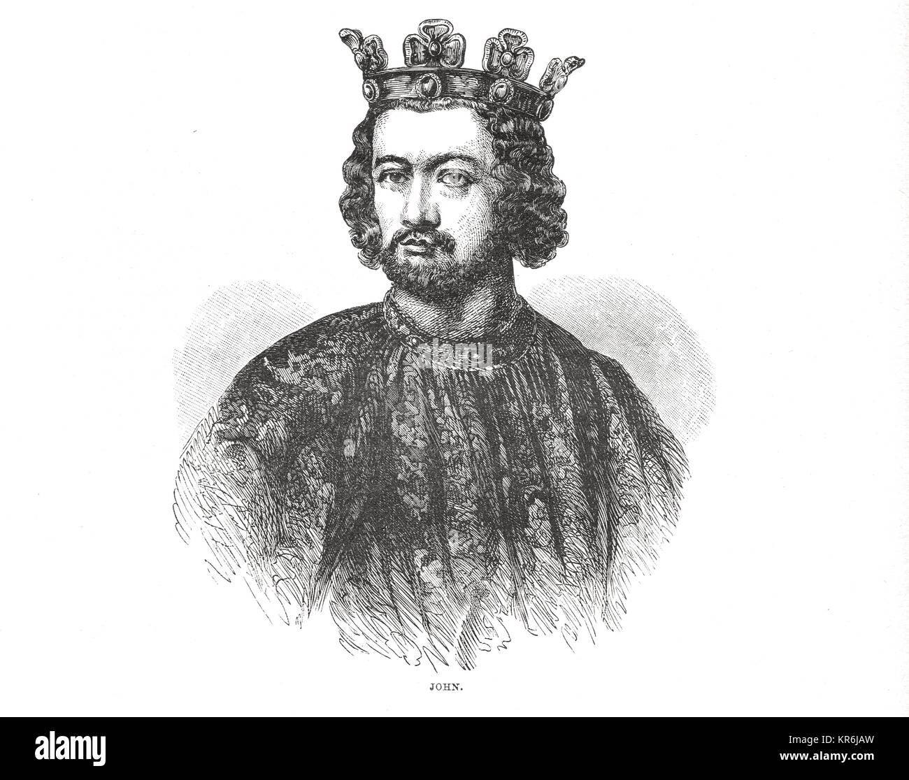 König Johann von England (1166-1216) Stockfoto