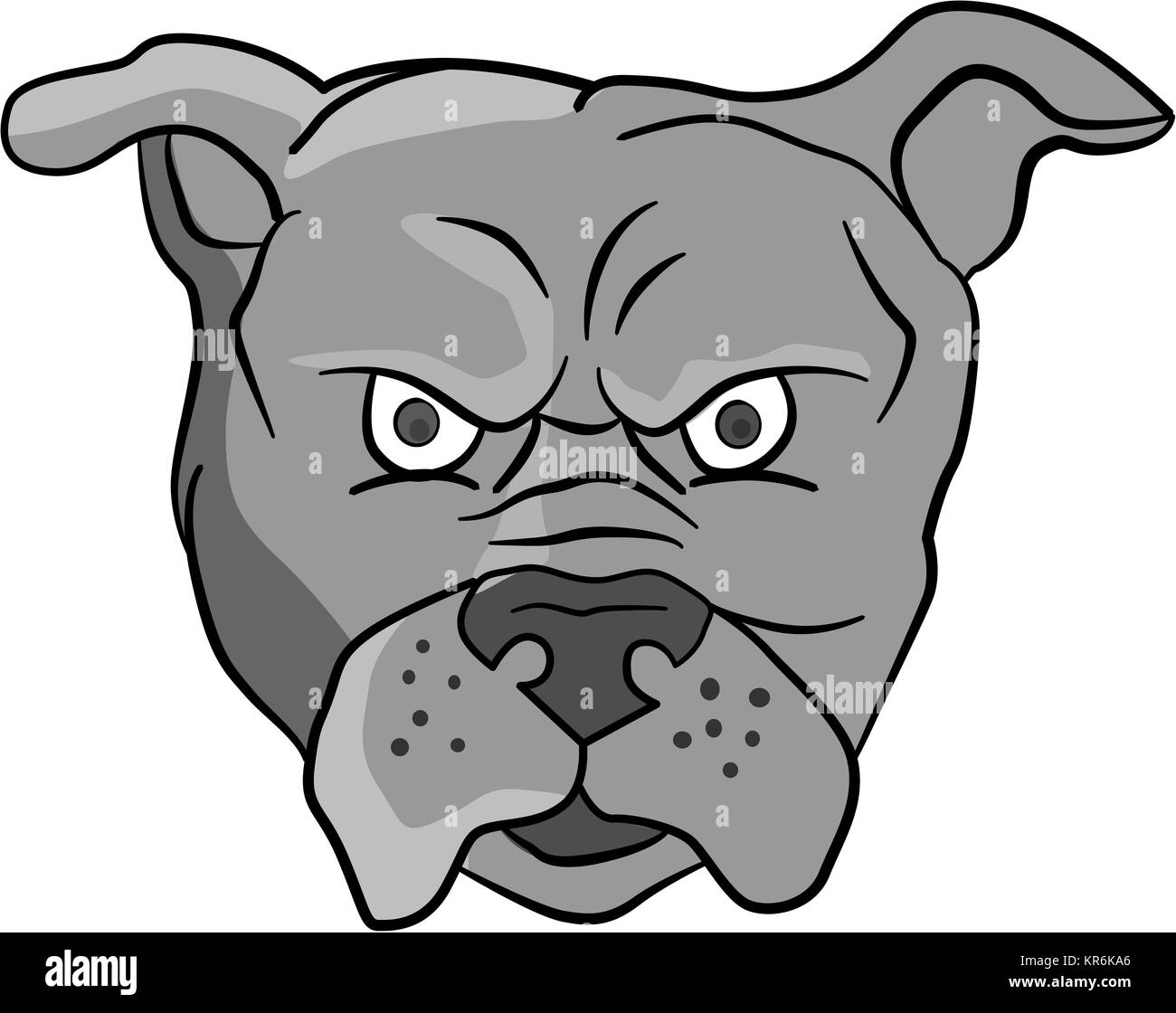 Cartoon Bulldog Schwarzweiss Stockfotos Und Bilder Alamy