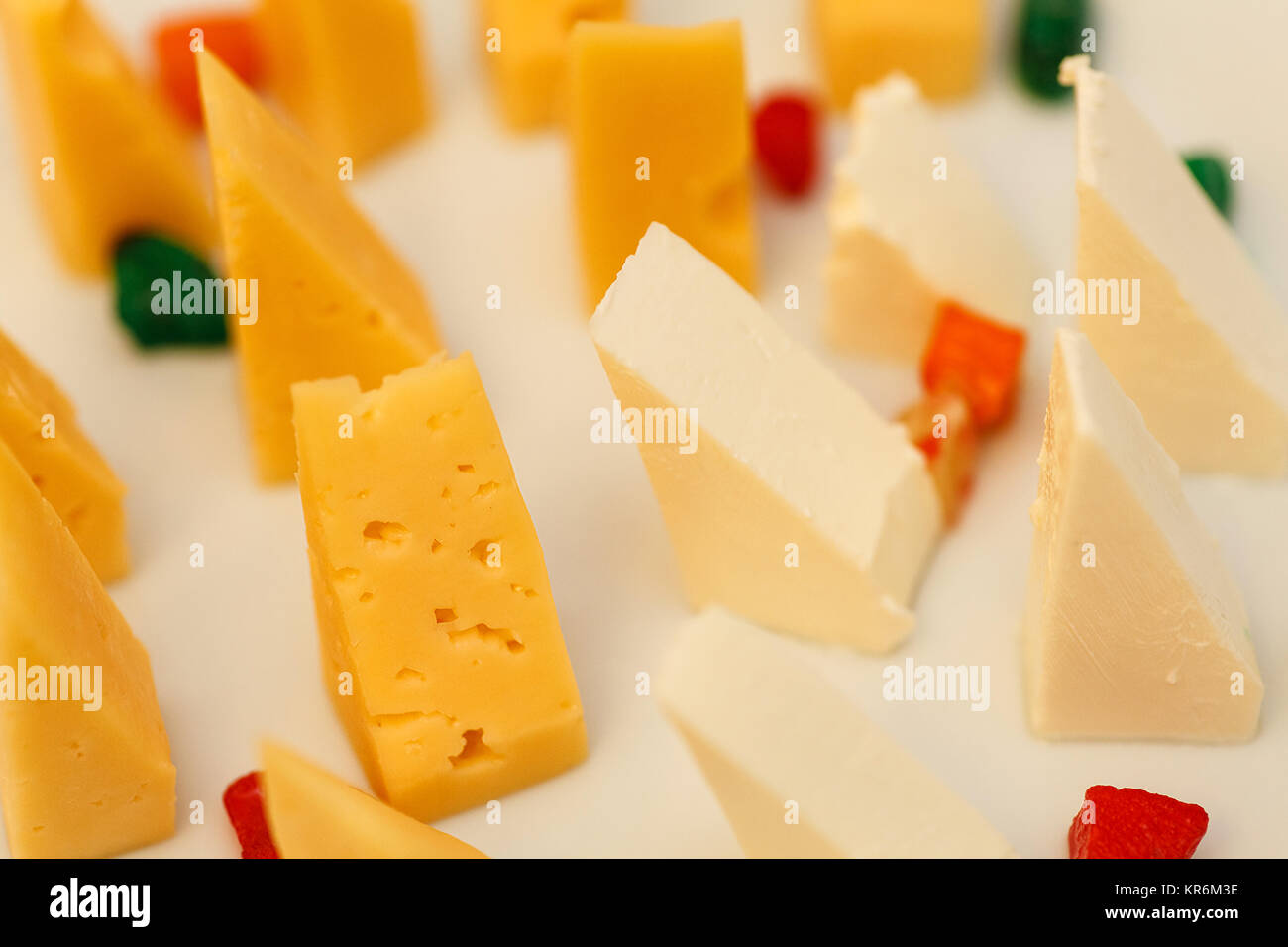 Auswahl an Käse Stockfoto