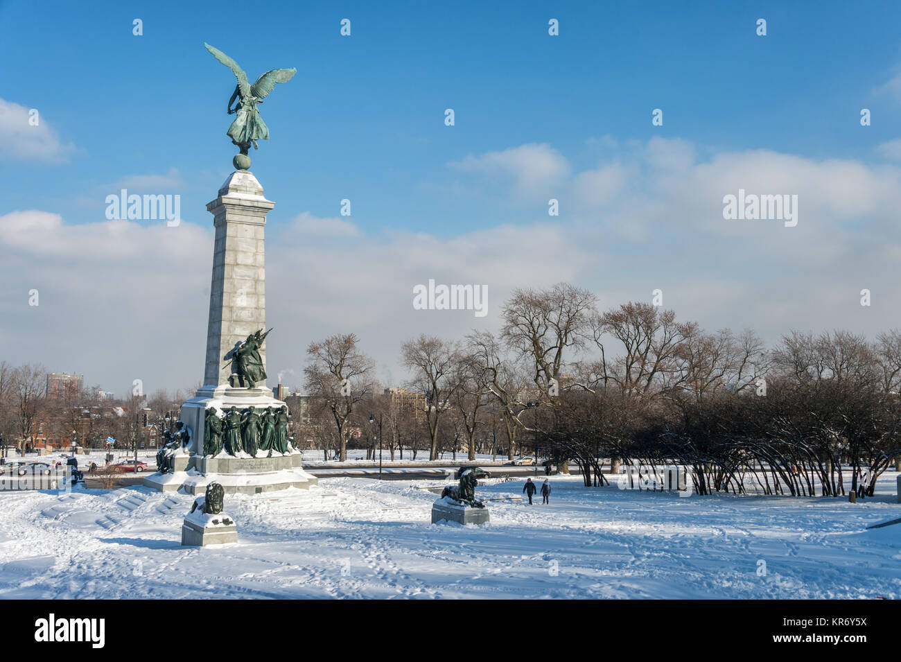 Montreal, CA 17. Dezember 2017 Cartier Monument und