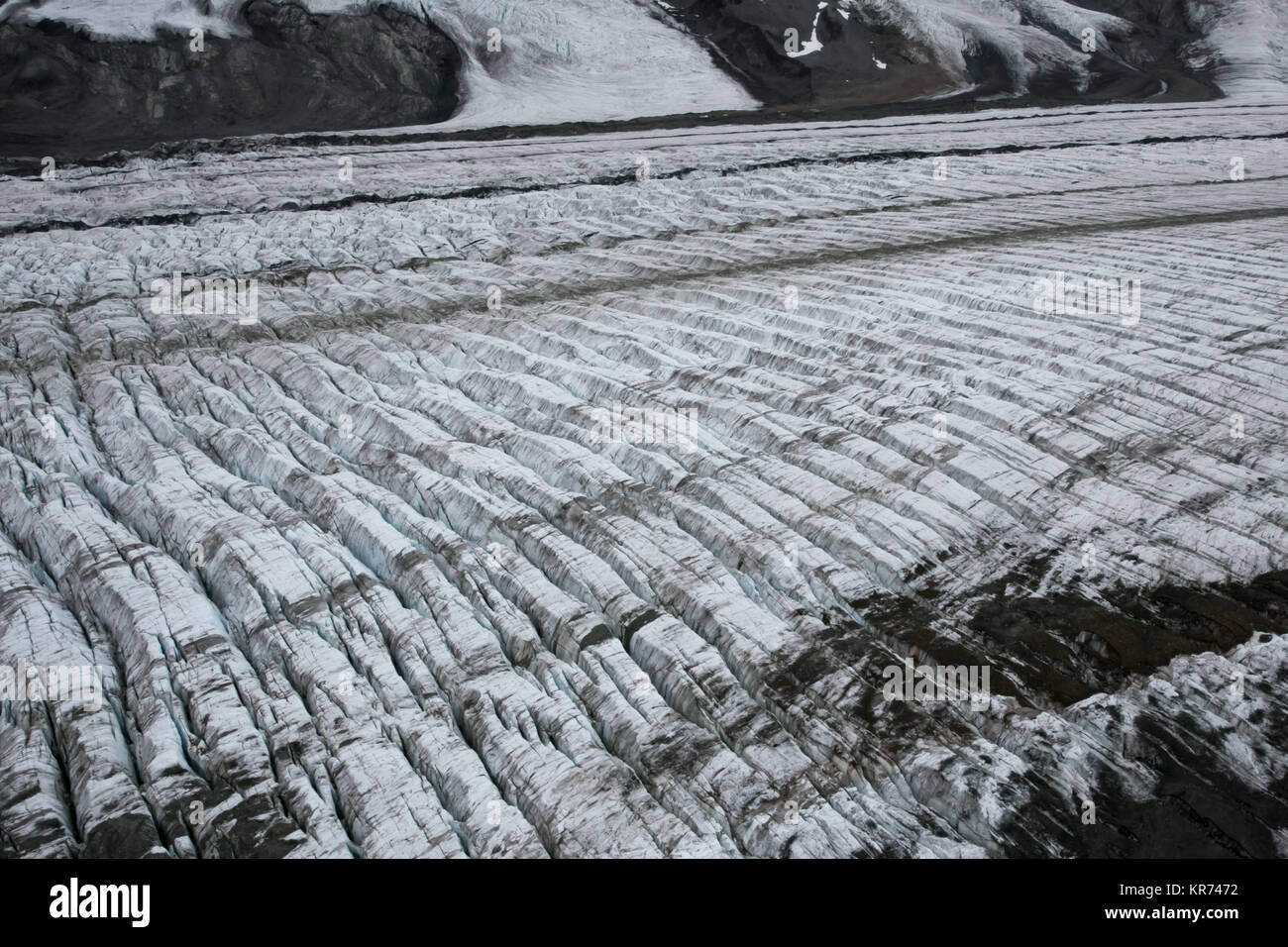 Gletscherspalten, Wrangell-St. Elias National Park Stockfoto