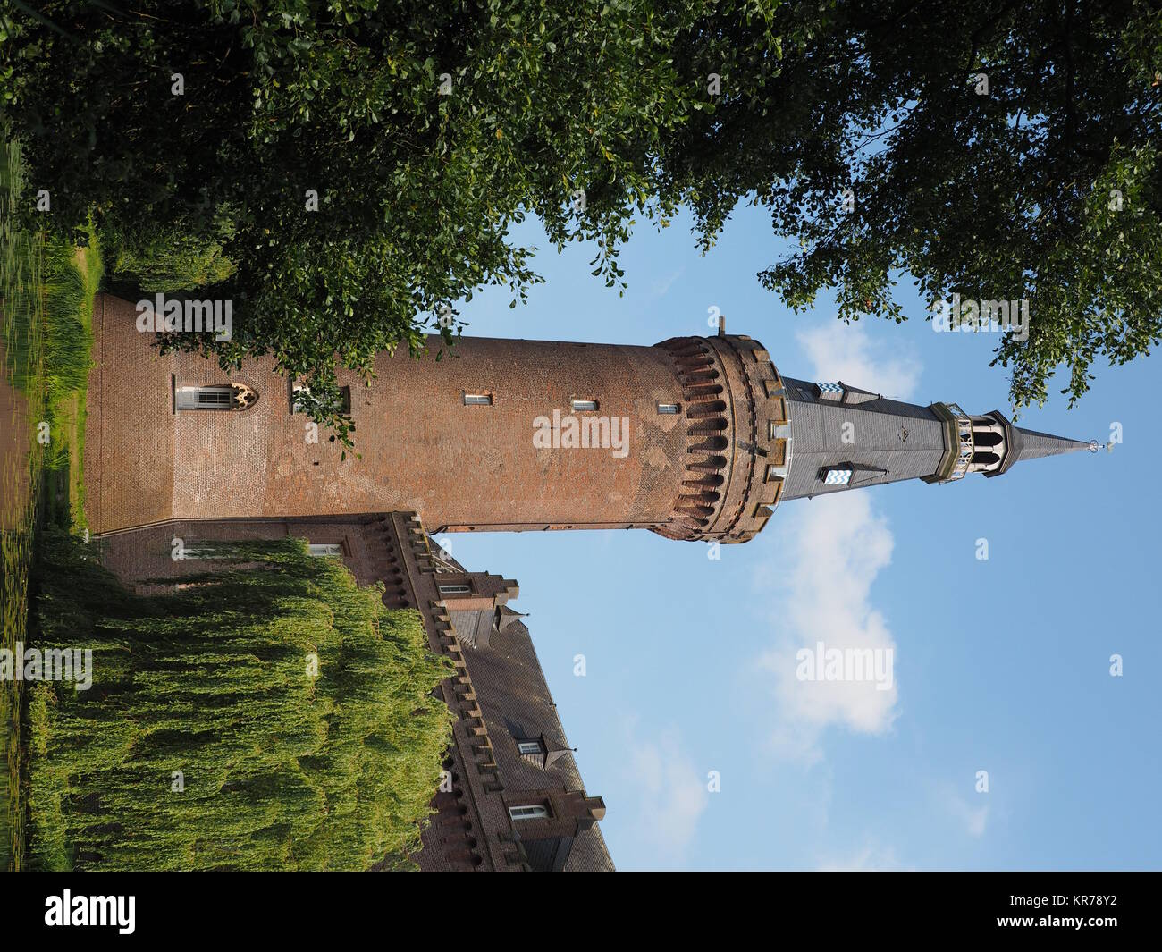 Wasserschloss Schloss Moyland Stockfoto