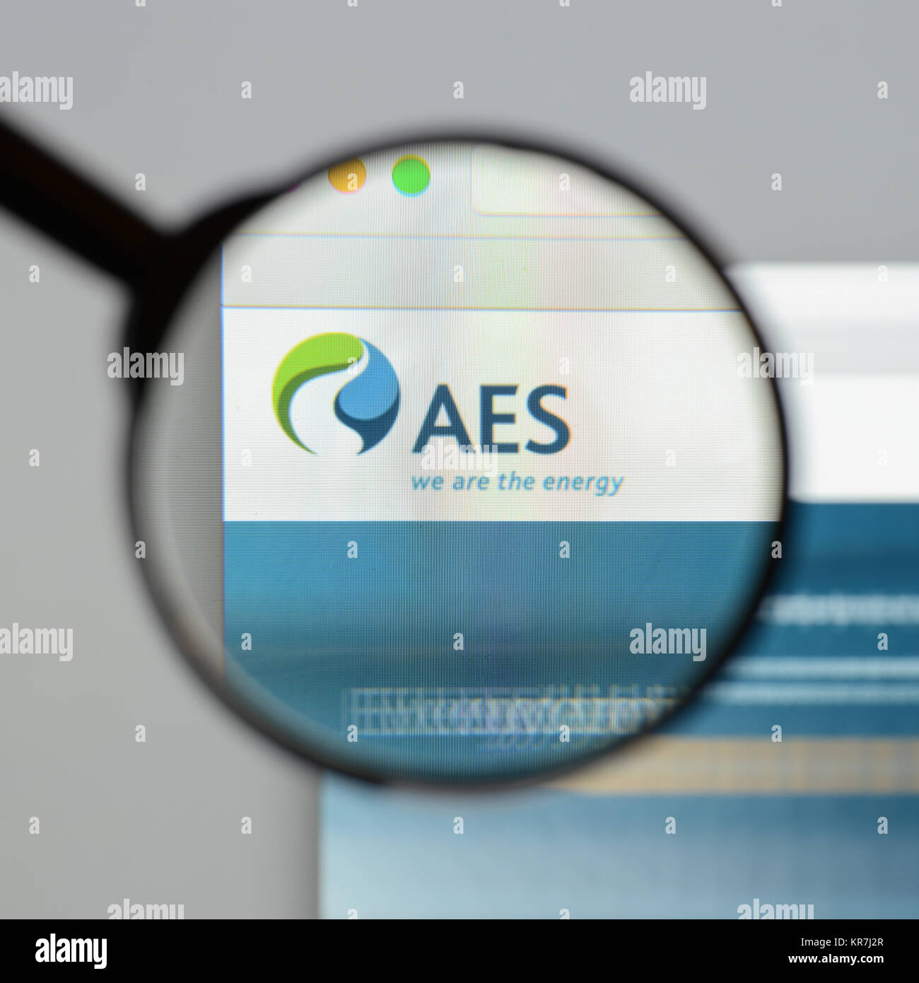 Mailand, Italien 10 August 2017 AESHomepage. Es ist ein Fortune 200