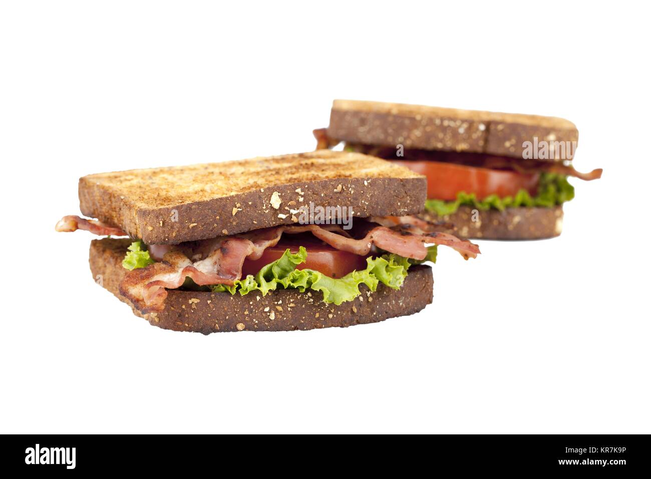 Zwei Speck Sandwiches Stockfoto