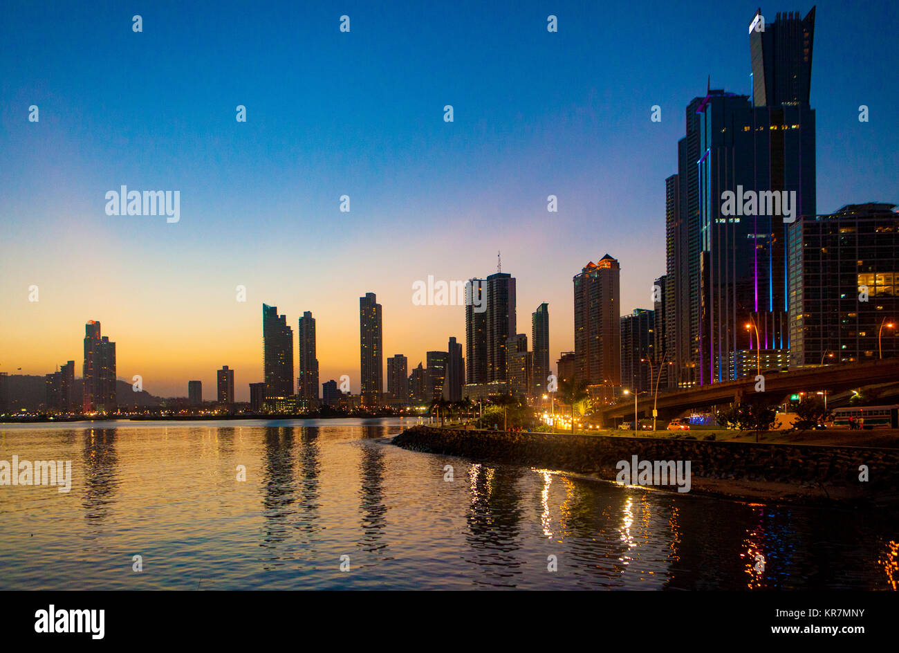 Panama City Sunset Stockfoto