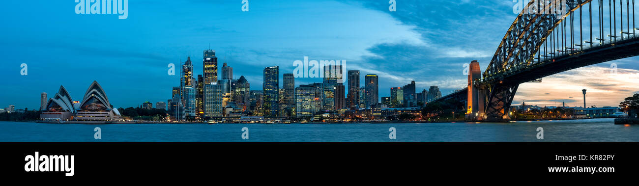 Sydney-Panorama Stockfoto