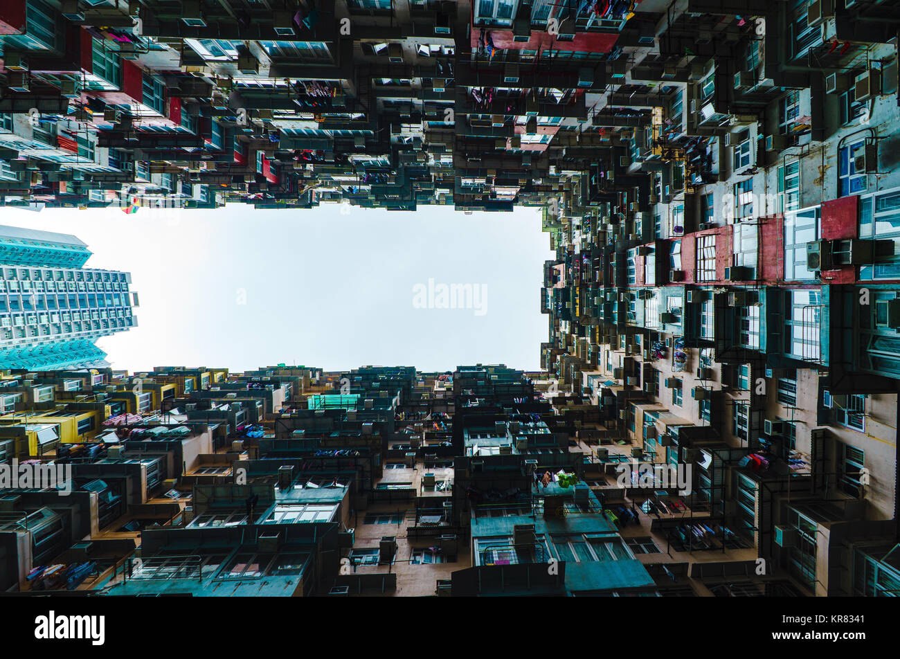 Yichang Gebäude Landschaft in Hongkong Stockfoto
