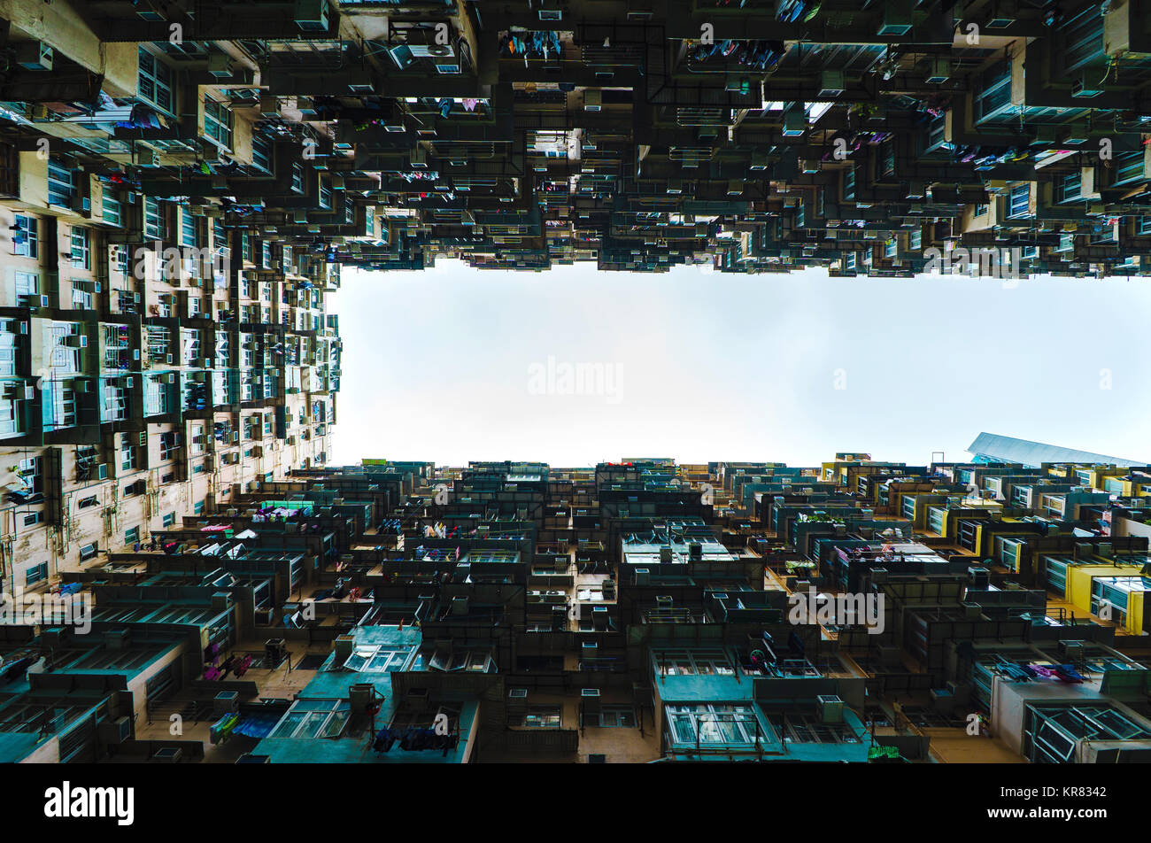 Yichang Gebäude Landschaft in Hongkong Stockfoto