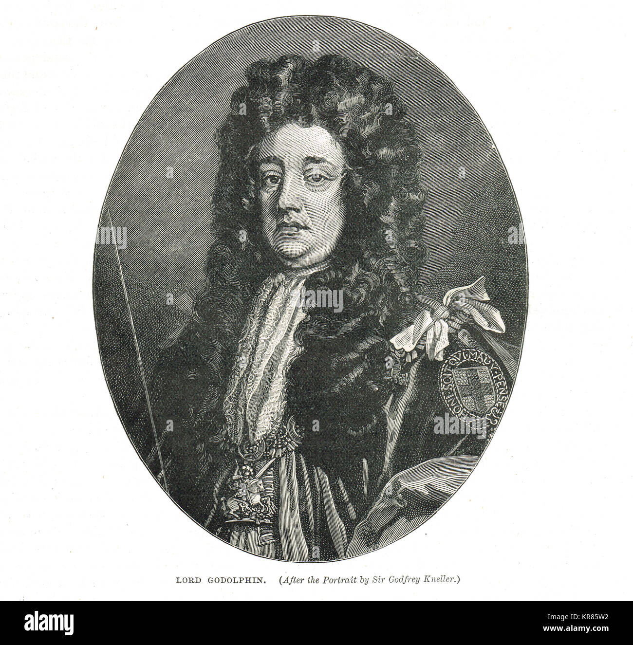 Sidney Godolphin, 1 Godolphin, 1645-1712 Stockfoto