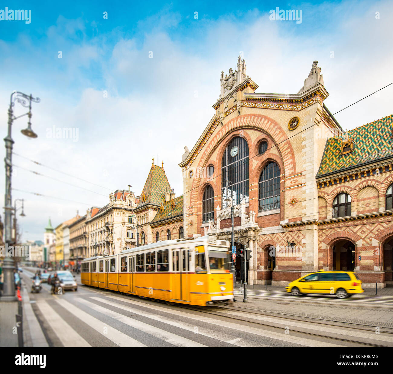 Markthalle, Budapest, Ungarn, Europa. Stockfoto