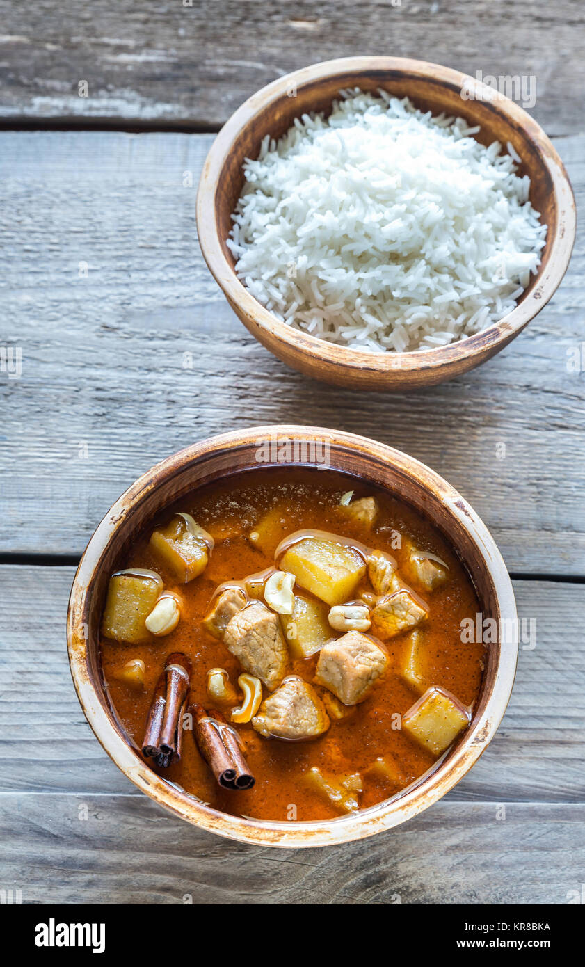 Thai Massaman Curry Stockfoto